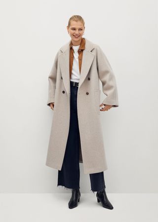 Mango + Pocketed Wool Coat