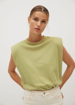 Mango + Shoulder Pad T-Shirt