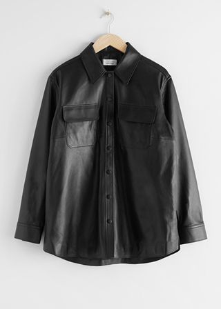 & Other Stories + Relaxed Leather Shirt