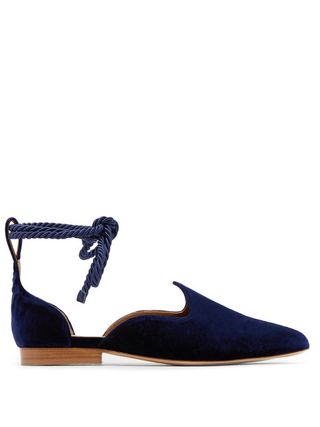 Le Monde Beryl + Wraparound Velvet D'Orsay Slipper Shoes