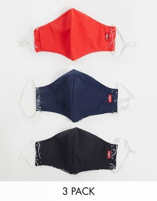 Levi's + 3-Pack Reusable Face Covering in Bandana Multi