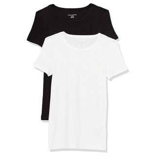 Amazon Essentials + 2-Pack Slim-Fit Short-Sleeve Crewneck T-Shirts
