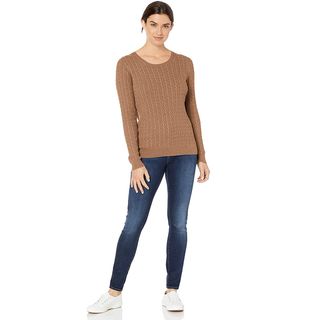 Amazon Essentials + Lightweight Cable Crewneck Sweater