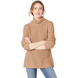 Goodthreads + Cotton Shaker Stitch Turtleneck Sweater