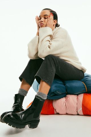 H&M + Leather Chelsea Boots