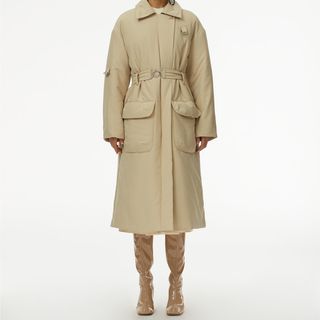 Tibi + Clyde Padding Trench With Removable Belt