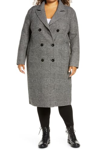 Kenneth Cole New York + Houndstooth Coat