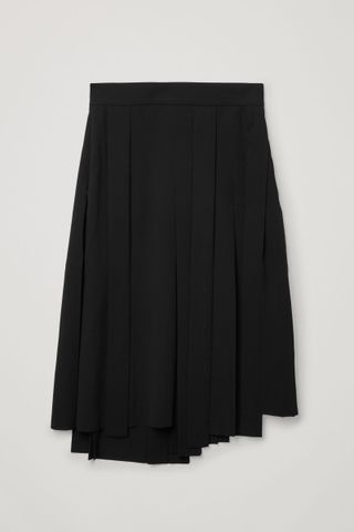 COS + Pleated Asymmetric Skirt