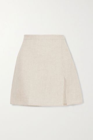 Reformation + Baker Linen Mini Skirt