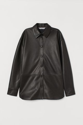 H&M + Leather Shirt