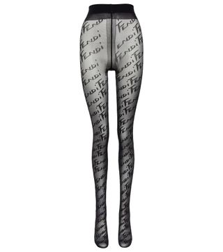 Fendi + Logo High-Rise Tights