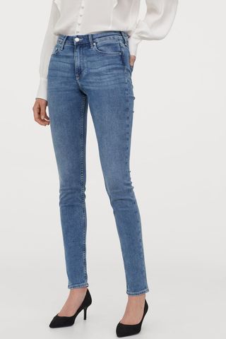 H&M + Skinny Regular Jeans