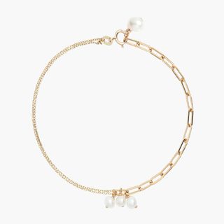 Poppy Finch + Chain Pearl Bracelet