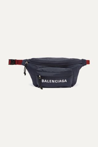 Balenciaga + Embroidered Canvas Belt Bag