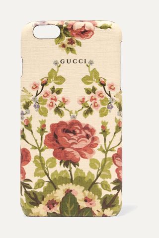 Gucci + Adonis Floral-Print Textured iPhone Case