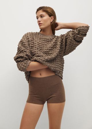 Mango + Textured Sweater