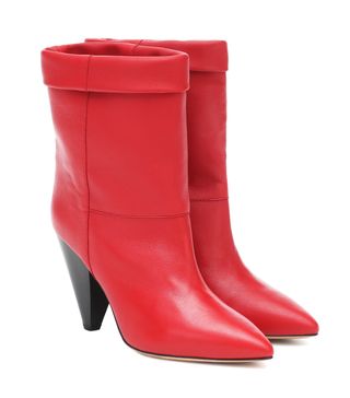 Isabel Marant + Luido Leather Ankle Boots