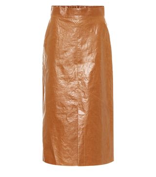 Isabel Marant + Domiae Linen-Blend Midi Skirt