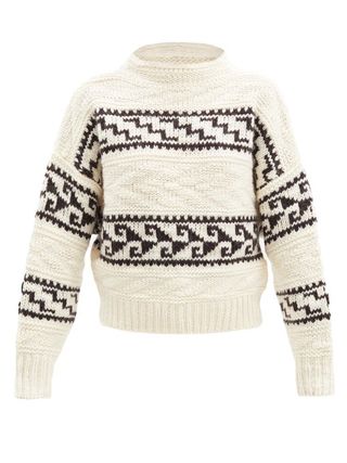 Étoile Isabel Marant + Suri Patterned Wool-Blend Sweater