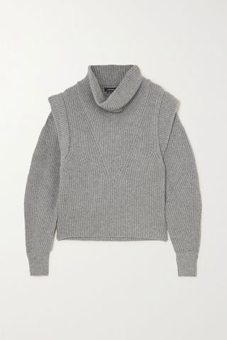 Isabel Marant + Poppy Ribbed Cashmere and Wool-Blend Turtleneck Sweater