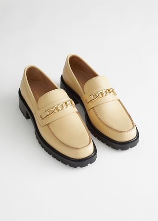 & Other Stories + Rope Chain Leather Loafers