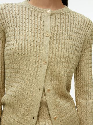 Arket + Cable-Knit Cardigan