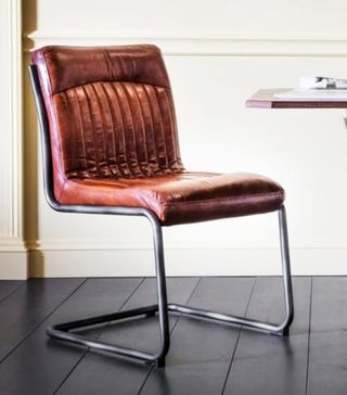 Perch & Parrow + Nancy Vintage Leather Chair in Brown