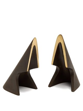Carl Auböck + Sculptural Triangular Bookends