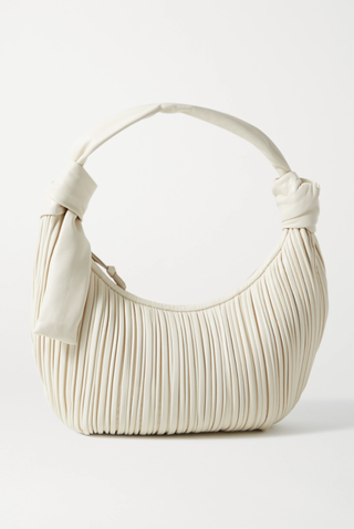 Neous + Neptune Knotted Pleated Leather Shoulder Bag