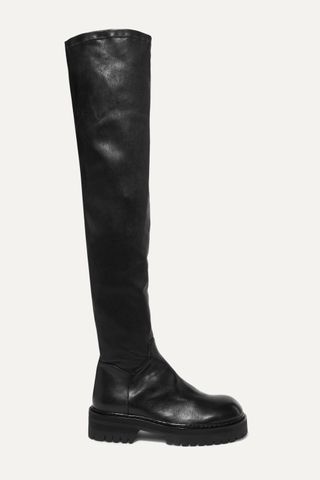 Ann Demeulemeester + Over-the-Knee Leather Boots