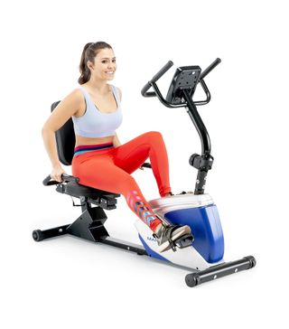 Marcy + Magnetic Recumbent Exercise Bike