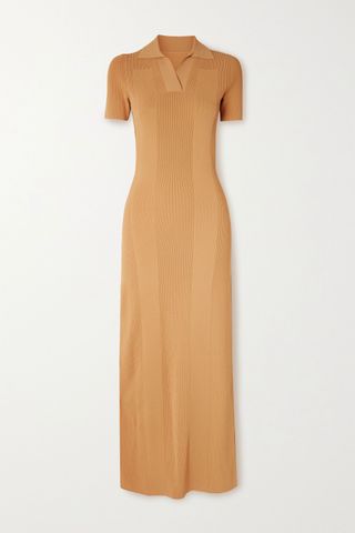 Jacquemus + Open-Back Ribbed-Knit Maxi Dress