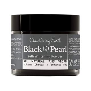 One Living Earth + Black Pearl Activated Charcoal Teeth Whitening Toothpaste