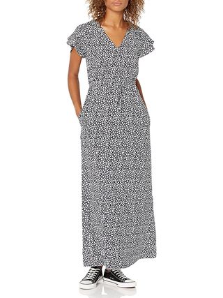 Goodthreads + Georgette Ruffle-Sleeve Maxi Dress