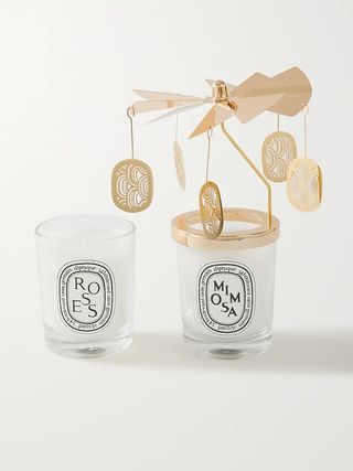 Diptyque + Set of Two Scented Candles with Carousel