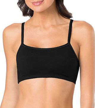 Fruit of the Loom + Cotton Pullover Sport Bra