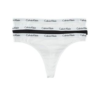 Visit the Calvin Klein Store + Calvin Klein Women's Carousel Logo Cotton Thong Panty