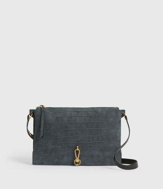 AllSaints + Sheringham Suede Shoulder Bag