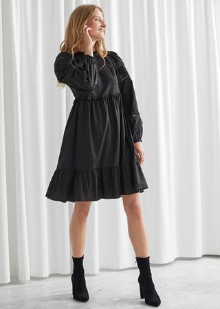 & Other Stories + Tiered Mini Lace Dress