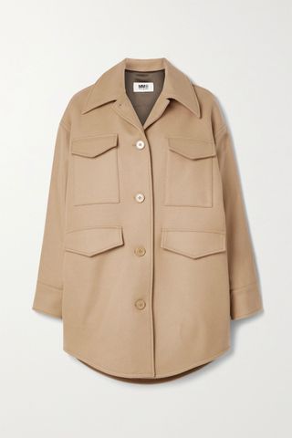 Maison Margiela + Oversized Wool-Blend Jacket