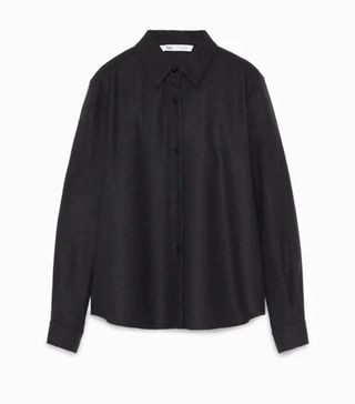 Zara + Limited Edition Wool Blend Shirt