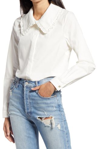 Vero Moda + Cherish Frill Collar Shirt