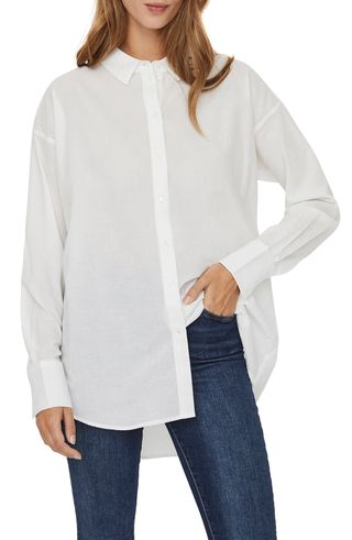 Vero Moda + Organic Cotton Woven Shirt