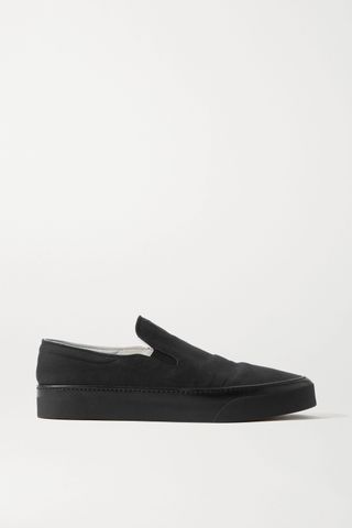 The Row + Marie H Canvas Slip-On Sneakers