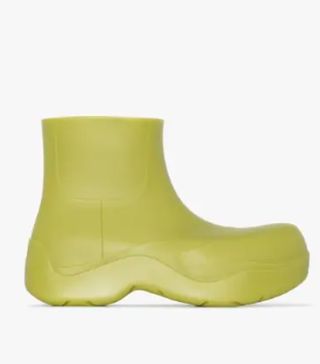 Bottega Veneta + Green BV Puddle Ankle Boots