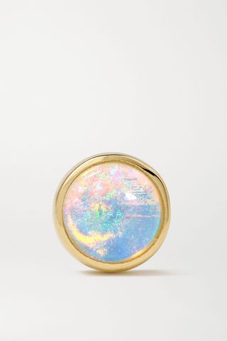 Maria Tash + 4mm 14-Karat Gold Opal Earring