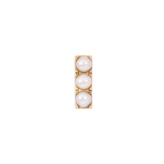 Otiumberg + Pearl-Embellished 9kt Gold Stud Earring