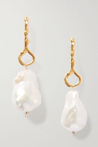 Alighieri + The Olive Gold-Plated Pearl Earrings