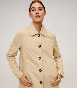 Mango + Carey Buttons Trench