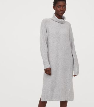 H&M + Knit Turtleneck Dress